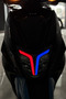 Red Blue Headlight Design Film Sticker for Tvs Ntorq Daytime Led - 3
