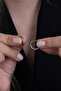 Thin Ring Unisex Men Women Stainless Steel Earrings Pair 2Pcs Mse5 - 5