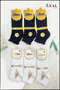 6 Pairs of Women's Bamboo Booties Ruffled Seamless Socks - 6