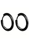 Ring Thin Shiny Men's Unisex Steel Earrings Pair 2 Pcs Mse5-2