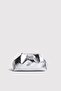 Silver Women's Metallic Leather Clutch Evening Dress Bag
