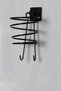 Black Hair Dryer Blow Dryer Hanger Holder with Square Strong Adhesive Hook Stainless Hanger Bracket - 6