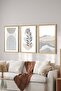3 Piece Wood Frame Look Mdf Poster Painting Set - Set 65