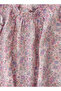 Girls' Double Layer Floral Dress - 3