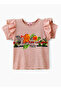 Tropical Vacation Mode Cotton Tee for Girls