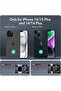 2 Pack Camera Lens Protector for iPhone 15/15 Plus/14/14 Plus, Scratch-Resistant (Black) - 2