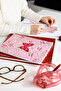 A4 Spiral Cardboard Cover Set of 2 Striped School Notebook 80 Sheets, Pink Butterfly with Lesson Schedule - 5