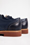 Men's Lace-Up 4 Season Classic Shoes Genuine Leather 2650/2 Blue - 3