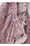 Girls' Double Layer Floral Dress - 4