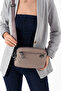 Unisex 4-Compartment Parachute Fabric Adjustable Crossbody Bag Si-6012 Mink - 2
