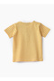 Boys' Yellow Striped Cotton Polo T-Shirt - 2