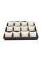 Domestic Production Suede Fabric Smoked-Cream Color 34/24 cm Padded Drawer Inside Padded Watch and Jewelry Box - 4