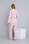 Lace Trimmed V-Neck Maternity and Maternity Pajama Set - 2