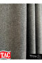 Dreamper Gray Color Linen Blackout Blackout Curtain Straight Sewing No Pleats Washable Ironing