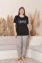Leopard Large Size Oversize Women's Summer Short Sleeve Pajamas Set,1 Size Larger Can Choose.