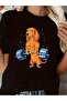 Unisex Fun Dog Printed Crew Neck T-Shirt