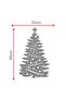 Christmas Decorations Pinecone Ornamented Christmas Tree Sticker Decal Glass Wall Door Ornament 33X50 cm - 3