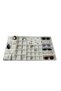 Domestic Production Suede Fabric Cream Color 70/38 cm Drawer Jewelry Organizer - 3