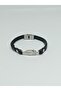 Feather Figured Men's Steel Bracelet 21 cm No:16