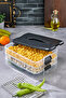 Practical 2 Tiers Storage Container Refrigerator Organizer Multi-Purpose Storage Container - 3