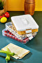 Practical 3 Tiers Storage Container Refrigerator Organizer Multi-Purpose Storage Container - 4