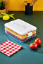 Practical 2 Tiers Storage Container Refrigerator Organizer Multi-Purpose Storage Container - 2