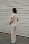 Women's Beige Modal Fabric Tracksuit Set - 7