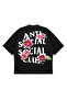 Unisex Oversize Anti Social Lotus Printed Boxy Fit Thick Fabric (240Gsm) T-Shirt - 2