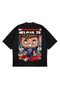 Unisex Oversize Neymar Jr Back Printed Boxy Fit Thick Fabric (240Gsm) T-Shirt