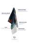 Artistic Beach Towel with Goldfish and Bird Motifs – Aesthetic Pattern Inspired by Nature - 6