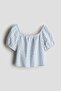 Cotton seersucker top