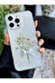 iPhone 16 Promax Compatible Bouquet Glitter Flower Design (Real Flower) Silicone Case - 7