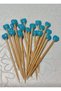 No:67 - 50Pcs Blue Heart Shaped Turkish Delight Sofa Promise Engagement Birthday Party Mevlüt Stylish Ornament Toothpick - 4
