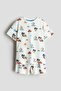 Printed jersey pyjamas