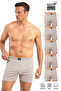 Özkan 0041 Pack of 5 Men's 100% Cotton Ribbed Classic Comfortable Cut Towel Waist Single Jersey Combed Cotton Boxer