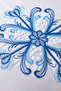 Clarissa Embroidered 100% Cotton Double Duvet Cover Set White - 7