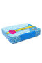 Bento Glitter Lunch Box 1195 ml, Blue (4-6 Compartments, 3 Sandwich Cutters, 2 Fruit Picker - 5