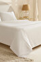 Cielo 100% Cotton Double Duvet Cover Set White - 3