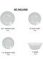 20 Pcs Opal Ware Dinner Set Dishwasher Safe Microwave Safe BPA Free - 6