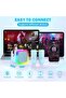 Mini Karaoke Machine for Kids Adults, Portable Bluetooth Speaker with 2 Wireless Microphones. - 5