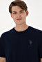 Men's Comfort Fit Crew Neck Navy Blue T-Shirt 50305873-Vr033 - 2