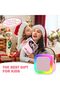 Mini Karaoke Machine for Kids Adults, Portable Bluetooth Speaker with 2 Wireless Microphones (Pink) - 6