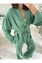 Crinkle Fabric Kimono Set - 7