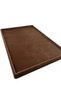 Domestic Production Suede Fabric Brown Color 34/24 cm Jewelry Serving Presentation Table - 5