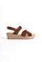 Genuine Leather 33-34-35 Den 41-42-43-44-45 Number Wedge Heel Espadrille - 2