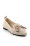 Beige Knitwear Women's Ballerina K01196000782 - 3