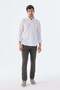 White Comfort Fit Patterned Stretch Fabric Cotton Sports Shirt - 2