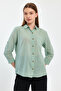 Long Sleeve Shirt with Voile Collar -1570