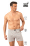 Özkan 0041 Men's 100% Cotton Ribbed Classic Comfortable Cut Towel Waist Single Jersey Combed Cotton Boxer