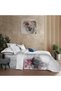 White Efira Satin Personality 100% Cotton 300 Tc Duvet Cover Set - 2
